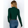image:imageANRABESS Women Lettuce Trim Mock Neck Long Sleeve Ribbed Top  Knit Slim Fit Shirts Soft Lightweight Basic Tees Work Going Out Layering Tshirts Casual Fall Winter Clothes for Daily WearGreen