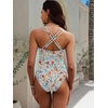 image:imageANRABESS Women One Piece Swimsuits Tummy Control Slimming Bathing Suit Push Up V Neck Swimwear 2026 Beach Vacation ClothesFloral Print