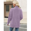 image:imageANRABESS Women Oversized Turtleneck Long Sleeve Fuzzy Knit Slit Side Chunky Warm Pullover Sweaters 2026Purple