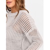 image:imageANRABESS Womens 2 Piece Outfits Crochet Sheer Knit Sweater Top Wide Leg Pants Lounge Set Sweatsuit 2026 Fall Travel ClothesLight Khaki