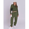 image:imageANRABESS Womens 2 Piece Sweatsuits Long Sleeve Tight Shirt Tops Joggers Fleece Sweatpants Sets 2026 Fall Sweat Lounge OutfitsArmy Green
