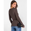 image:imageANRABESS Womens Boat Neck Long Sleeve Shirts Rib Knit Slim Fitting Tops Basic Tees 2026 Casual Comfy Fall Outfits ClothesBrownbeige