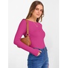 image:imageANRABESS Womens Boat Neck Long Sleeve Shirts Rib Knit Slim Fitting Tops Basic Tees 2026 Casual Comfy Fall Outfits ClothesHot Pink