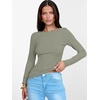image:imageANRABESS Womens Boat Neck Long Sleeve Shirts Rib Knit Slim Fitting Tops Basic Tees 2026 Casual Comfy Fall Outfits ClothesSaga Green
