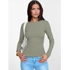 image:imageANRABESS Womens Boat Neck Long Sleeve Shirts Rib Knit Slim Fitting Tops Basic Tees 2026 Casual Comfy Fall Outfits ClothesSaga Green