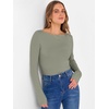 image:imageANRABESS Womens Boat Neck Long Sleeve Shirts Rib Knit Slim Fitting Tops Basic Tees 2026 Casual Comfy Fall Outfits ClothesSaga Green