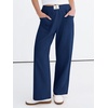 image:imageANRABESS Womens Casual Pants 2026 Summer Loose Fit Lounge Pants with Pockets High Waisted Elastic Waist Straight Leg Trousers Navy Blue L