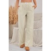 image:imageANRABESS Womens Gingham Striped Pants  Casual Lounge Pajama Bottoms for Home Sleep Daily WearApricot White Wide Stripe