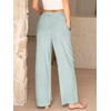 image:imageANRABESS Womens Gingham Striped Pants  Casual Lounge Pajama Bottoms for Home Sleep Daily WearGreen White Plaid