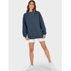 image:imageANRABESS Womens Oversized Sweatshirts Turtleneck Pullover Long Sleeve Hoodies Tops 2026 Fall Fashion Preppy OutfitsDark Navy Blue