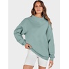 image:imageANRABESS Womens Oversized Sweatshirts Turtleneck Pullover Long Sleeve Hoodies Tops 2026 Fall Fashion Preppy OutfitsLight Green