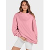 image:imageANRABESS Womens Oversized Sweatshirts Turtleneck Pullover Long Sleeve Hoodies Tops 2026 Fall Fashion Preppy OutfitsLight Pink