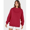 image:imageANRABESS Womens Oversized Sweatshirts Turtleneck Pullover Long Sleeve Hoodies Tops 2026 Fall Fashion Preppy OutfitsRed