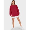 image:imageANRABESS Womens Oversized Sweatshirts Turtleneck Pullover Long Sleeve Hoodies Tops 2026 Fall Fashion Preppy OutfitsRed