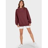 image:imageANRABESS Womens Oversized Sweatshirts Turtleneck Pullover Long Sleeve Hoodies Tops 2026 Fall Fashion Preppy OutfitsWine Red