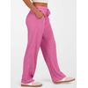 image:imageANRABESS Womens Ribbed Knit Lounge Pajama Pants Soft Fuzzy Comfy Wide Leg Drawstring Fall Loose Pj Bottoms with PocketsHot Pink