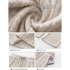 image:imageANRABESS Womens Ribbed Knit Lounge Pajama Pants Soft Fuzzy Comfy Wide Leg Drawstring Fall Loose Pj Bottoms with PocketsLight Khaki