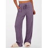 image:imageANRABESS Womens Ribbed Knit Lounge Pajama Pants Soft Fuzzy Comfy Wide Leg Drawstring Fall Loose Pj Bottoms with PocketsPurple