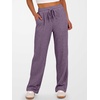 image:imageANRABESS Womens Ribbed Knit Lounge Pajama Pants Soft Fuzzy Comfy Wide Leg Drawstring Fall Loose Pj Bottoms with PocketsPurple