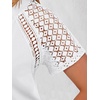 image:imageANRABESS Womens Short Sleeve Lace Top 2026 Henley V Neck Shirts Versatile Trendy Casual Office Outfits for Work amp SummerWhite