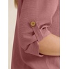 image:imageANRABESS Womens Summer 2 Piece Lounge Sets 34 Sleeve V Neck Top Wide Leg Palazzo Pants Set 2026 Beach Travel OutfitsDusty Rose