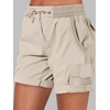 image:imageANRABESS Womens Summer Shorts 2026 Dressy Casual Hiking Cargo Shorts Trendy Outdoor Outfits 6 PocketsApricot