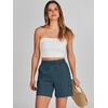 image:imageANRABESS Womens Summer Shorts 2026 Dressy Casual Hiking Cargo Shorts Trendy Outdoor Outfits 6 PocketsBlue Cyan