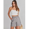 image:imageANRABESS Womens Summer Shorts 2026 Dressy Casual Hiking Cargo Shorts Trendy Outdoor Outfits 6 PocketsGray