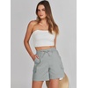 image:imageANRABESS Womens Summer Shorts 2026 Dressy Casual Hiking Cargo Shorts Trendy Outdoor Outfits 6 PocketsGrey Blue