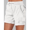 image:imageANRABESS Womens Summer Shorts 2026 Dressy Casual Hiking Cargo Shorts Trendy Outdoor Outfits 6 PocketsWhite