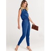 image:imageANRABESS Womens Summer Sleeveless Jumpsuits Casual Dressy Stretchy Crewneck Rompers One Piece Outfits Fall Fashion 2026Blue