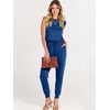 image:imageANRABESS Womens Summer Sleeveless Jumpsuits Casual Dressy Stretchy Crewneck Rompers One Piece Outfits Fall Fashion 2026Blue