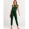 image:imageANRABESS Womens Summer Sleeveless Jumpsuits Casual Dressy Stretchy Crewneck Rompers One Piece Outfits Fall Fashion 2026Green