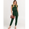 image:imageANRABESS Womens Summer Sleeveless Jumpsuits Casual Dressy Stretchy Crewneck Rompers One Piece Outfits Fall Fashion 2026Green