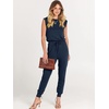 image:imageANRABESS Womens Summer Sleeveless Jumpsuits Casual Dressy Stretchy Crewneck Rompers One Piece Outfits Fall Fashion 2026Navy Blue