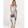 image:imageANRABESS Womens Summer Sleeveless Jumpsuits Casual Dressy Stretchy Crewneck Rompers One Piece Outfits Fall Fashion 2026Tie Dye Yellow