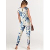 image:imageANRABESS Womens Summer Sleeveless Jumpsuits Casual Dressy Stretchy Crewneck Rompers One Piece Outfits Fall Fashion 2026Tie Dye Yellow