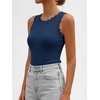 image:imageANRABESS Womens Summer Tank Tops Sweater Vest Wool Blend Lightweight Sleeveless Crew Neck Casual Travel Going Out ShirtsDark Teal