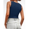 image:imageANRABESS Womens Summer Tank Tops Sweater Vest Wool Blend Lightweight Sleeveless Crew Neck Casual Travel Going Out ShirtsDark Teal
