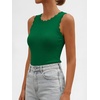 image:imageANRABESS Womens Summer Tank Tops Sweater Vest Wool Blend Lightweight Sleeveless Crew Neck Casual Travel Going Out ShirtsDeep Green