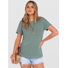 image:imageANRABESS Womens Summer Waffle Knit Tops  Soft Comfy Breathable Shirts Crew Neck Short Sleeve Casual Trendy Basic Tee 2026 Summer OutfitsLight Green