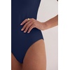image:imageANRABESS Womens V Neck Short Sleeve Bodysuits  Slim Fit Body Suits Tops Soft Stretchy UPF 50 Fabric Spring Summer Autumn Outfits for Daily Going Out Work amp TravelNavy Blue