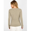 image:imageANRABESS Womens V Neck Wool Blend Knit Lightweight Sweater  Soft Long Sleeve Pullover Tops Basic Silm Fit Versatile Business Casual Office Outfits Cozy Daily Wear Fall WinterAlmond