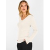 image:imageANRABESS Womens V Neck Wool Blend Knit Lightweight Sweater  Soft Long Sleeve Pullover Tops Basic Silm Fit Versatile Business Casual Office Outfits Cozy Daily Wear Fall WinterCream White