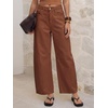 image:imageANRABESS Womens Wide Leg Barrel Jeans  Mid Rise Ankle Length Denim PantsGoing Out Y2K StreetwearCasual Baggy Relaxed Fit Boyfriend StyleFall SpringCaramel