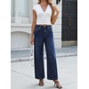 image:imageANRABESS Womens Wide Leg Barrel Jeans  Mid Rise Ankle Length Denim PantsGoing Out Y2K StreetwearCasual Baggy Relaxed Fit Boyfriend StyleFall SpringDark Blue