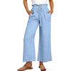 image:imageANRABESS Women Linen Pants Casual Loose High Waist Boho Wide Leg Cropped Palazzo Beach Pants Summer Outfits 2026 TrendySky
