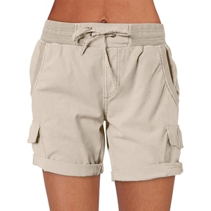 image:imageANRABESS Womens Summer Shorts 2026 Dressy Casual Hiking Cargo Shorts Trendy Outdoor Outfits 6 PocketsApricot