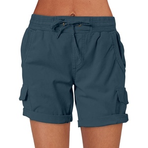 image:imageANRABESS Womens Summer Shorts 2026 Dressy Casual Hiking Cargo Shorts Trendy Outdoor Outfits 6 PocketsBlue Cyan