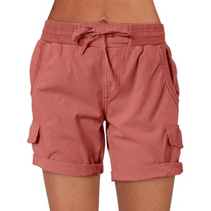 image:imageANRABESS Womens Summer Shorts 2026 Dressy Casual Hiking Cargo Shorts Trendy Outdoor Outfits 6 PocketsBrick Red